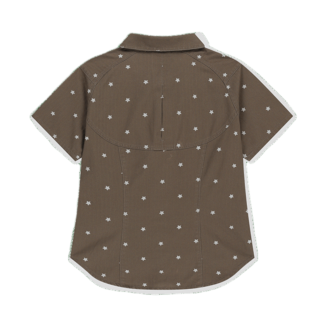 [트리플적립]썬러브 우먼스 웨이브 헤링턴 셔츠 브라운 스타([트리플적립]SUNLOVE W Wave Herringbone Shirt Brown Star) - 2