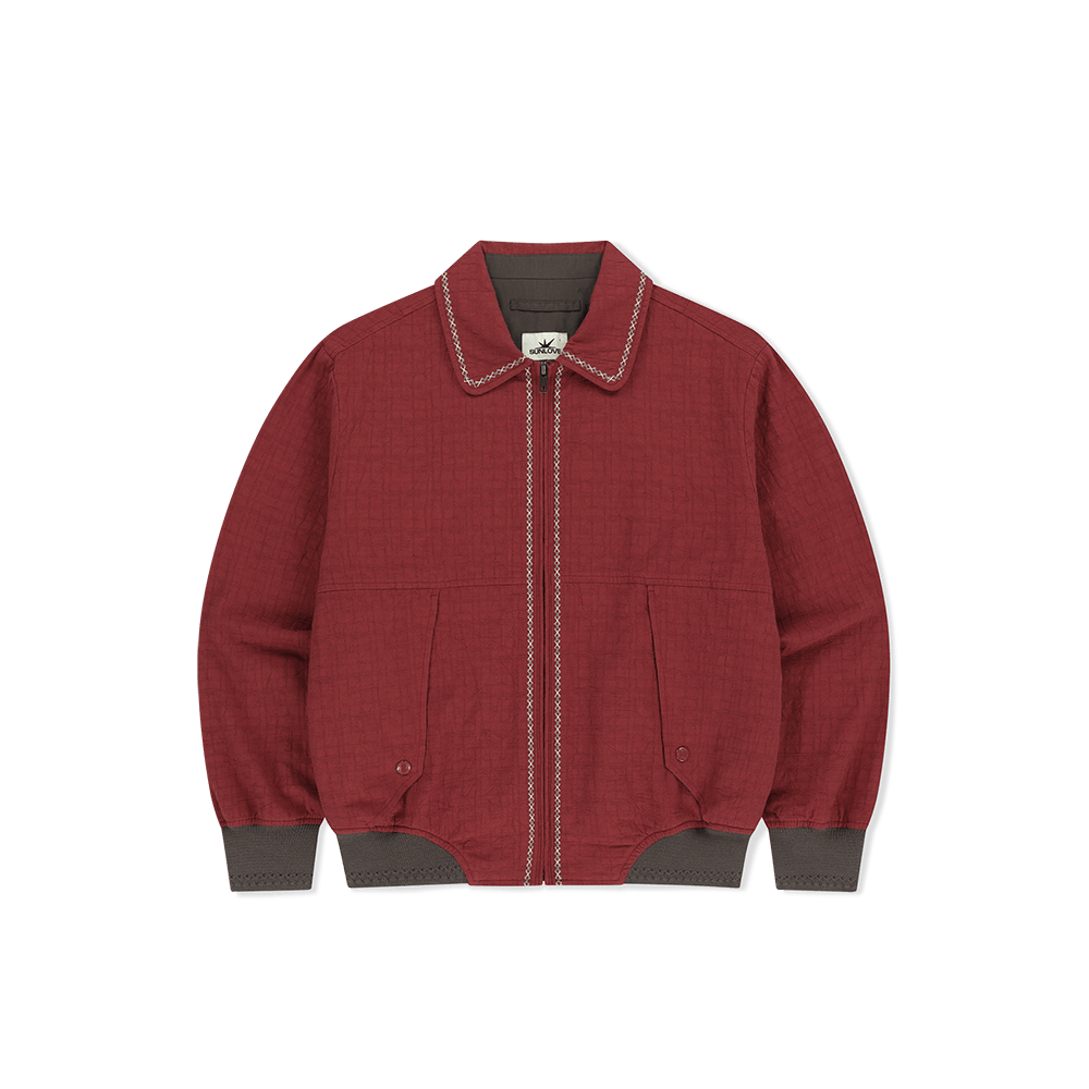 [트리플적립]썬러브 러프 스윙 자켓 레드([트리플적립]SUNLOVE Rough Swing Jacket Red) - 1