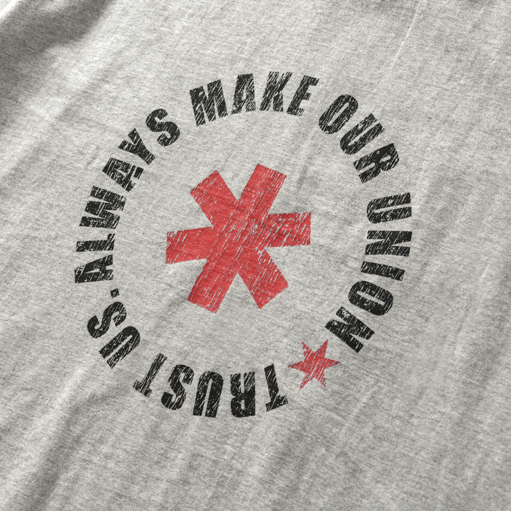 아모우 레터링 서클 하프 티셔츠 그레이(AMOU Lettering Circle Half T-Shirts Gray) - 3