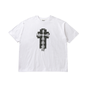 AMOU Razor Cross Half T-Shirts White