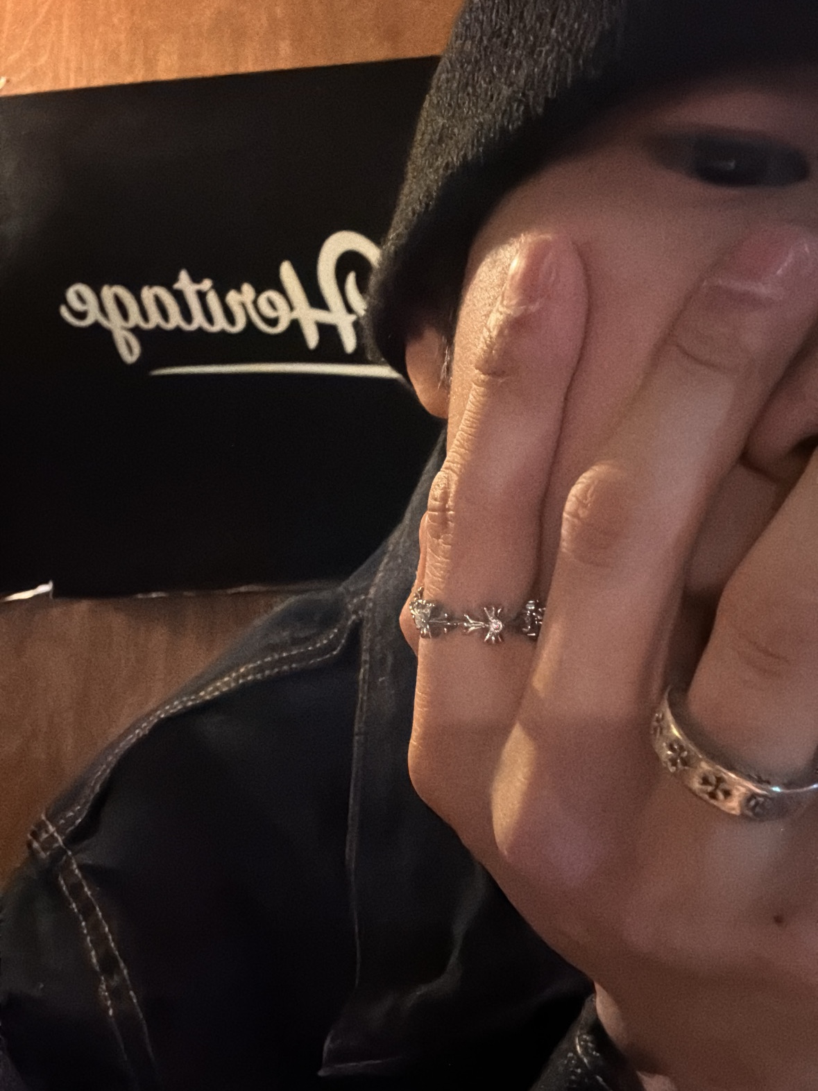 Chrome Hearts Spacer Forever Ring 6mm Silver 착용 스타일