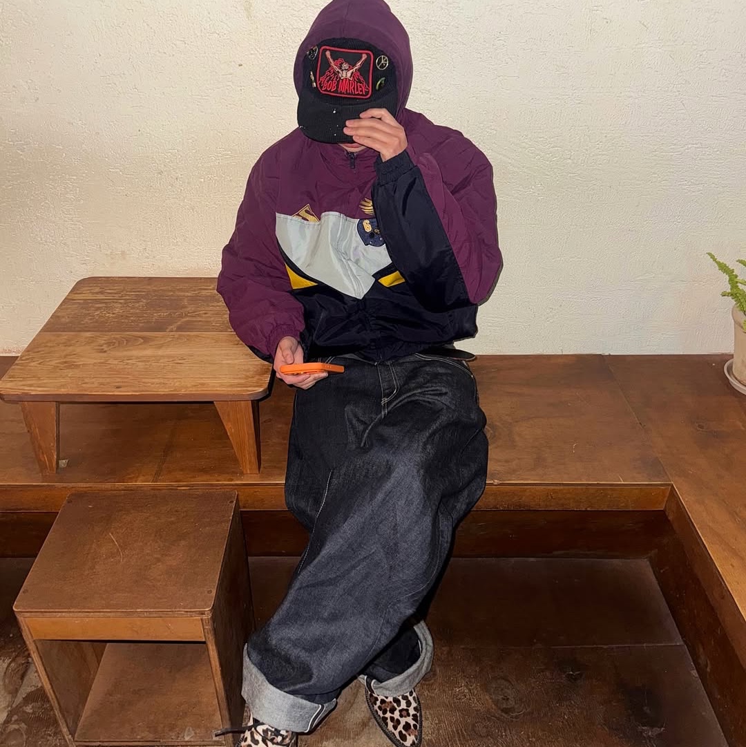 Supreme x MM6 Maison Margiela Split Stadium Jacket Navy - 26SS 착용 스타일 - 5