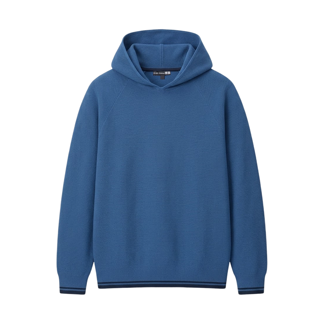 유니클로 x 로저 페더러 워셔블 3D 니트 풀오버 후드 블루(Uniqlo x Roger Federer Washable 3D Knit Pullover Hoodie Blue)