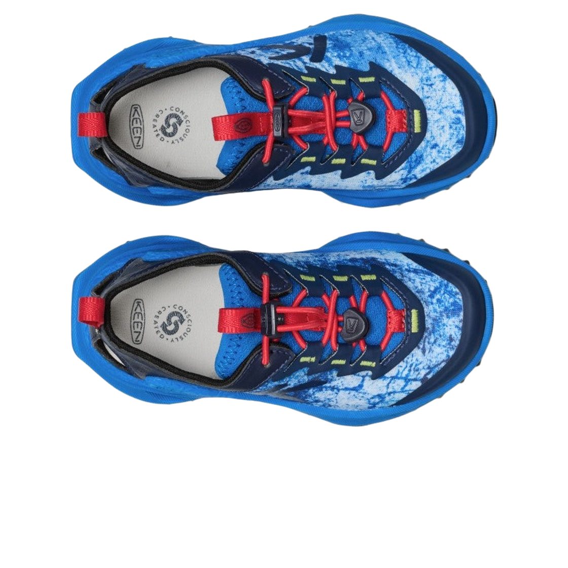 (키즈) 킨 자이오닉 ADV 샌들 프레셔스 블루 레이싱 레드((Kids) Keen Zionic ADV Sandal Precious Blue Racing Red) - 2