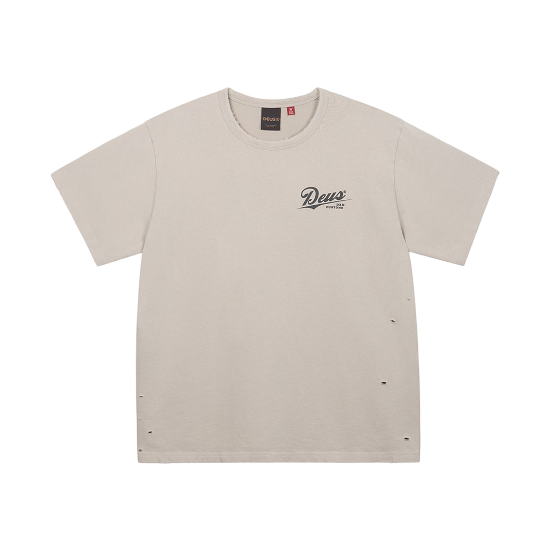 D262UTS260070 [6% 적립] Deus Ex Machina Damaged Dyed Tee Beige