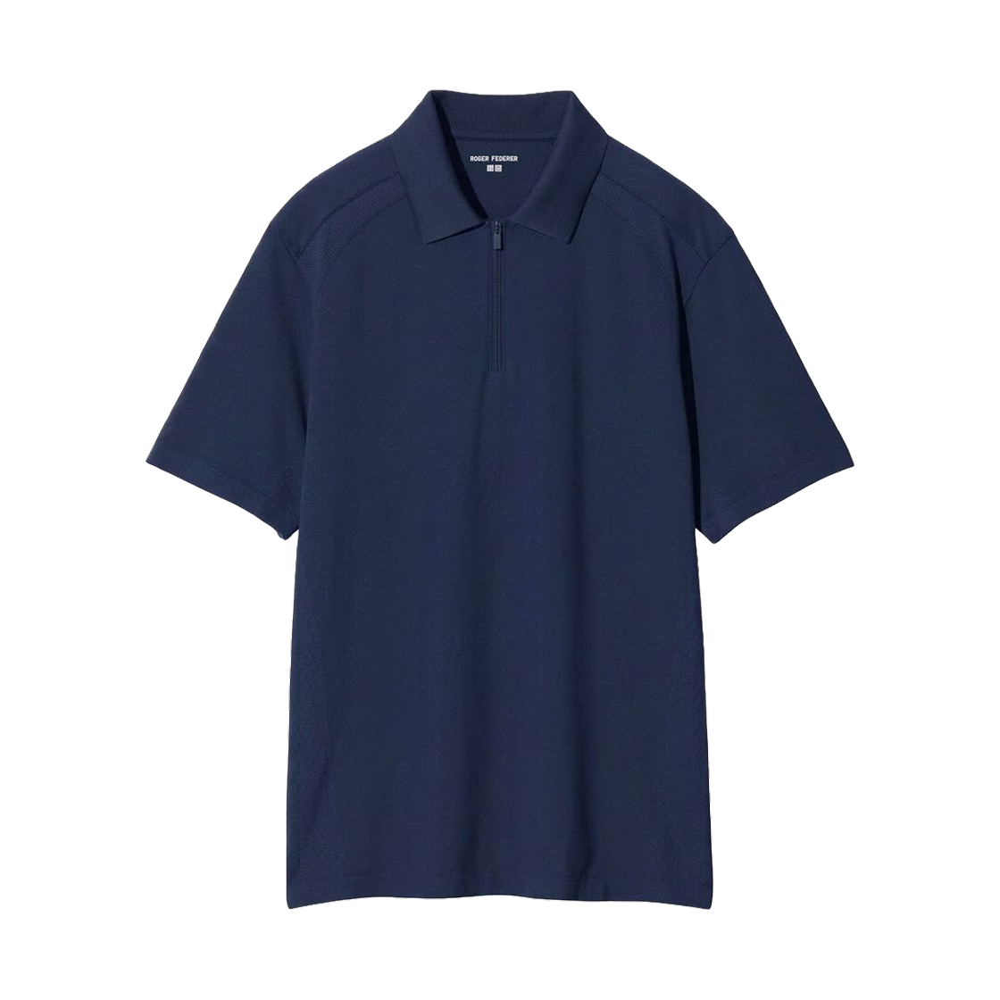 482306-69 Uniqlo x Roger Federer Dry EX Half Zip Polo Shirt Navy