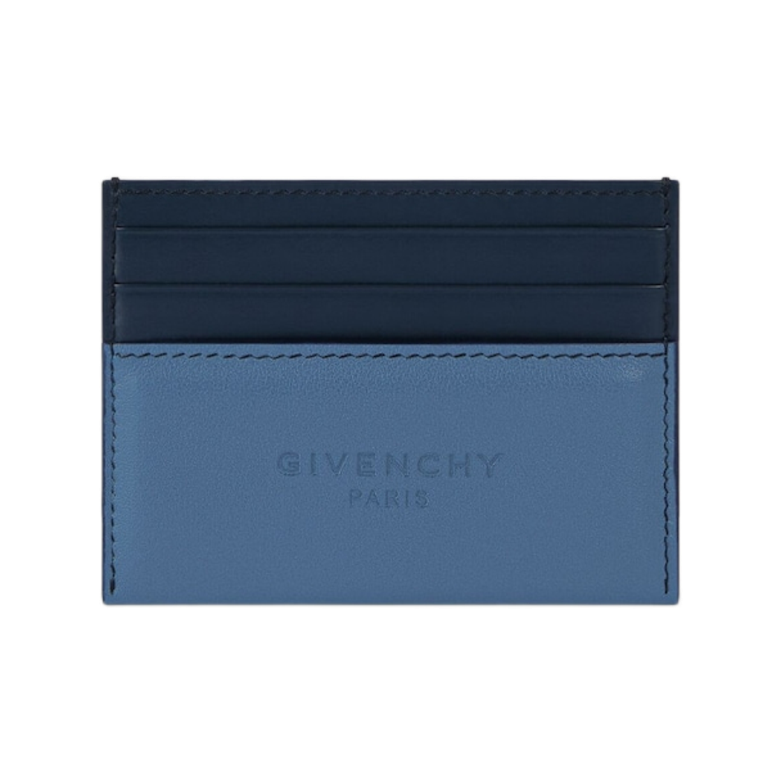 지방시 레더 안티고나 스탬프 바이컬러 카드 홀더 밀리터리 블루(Givenchy Antigona Stamped Bicolor Card Holder in Leather Military Blue)
