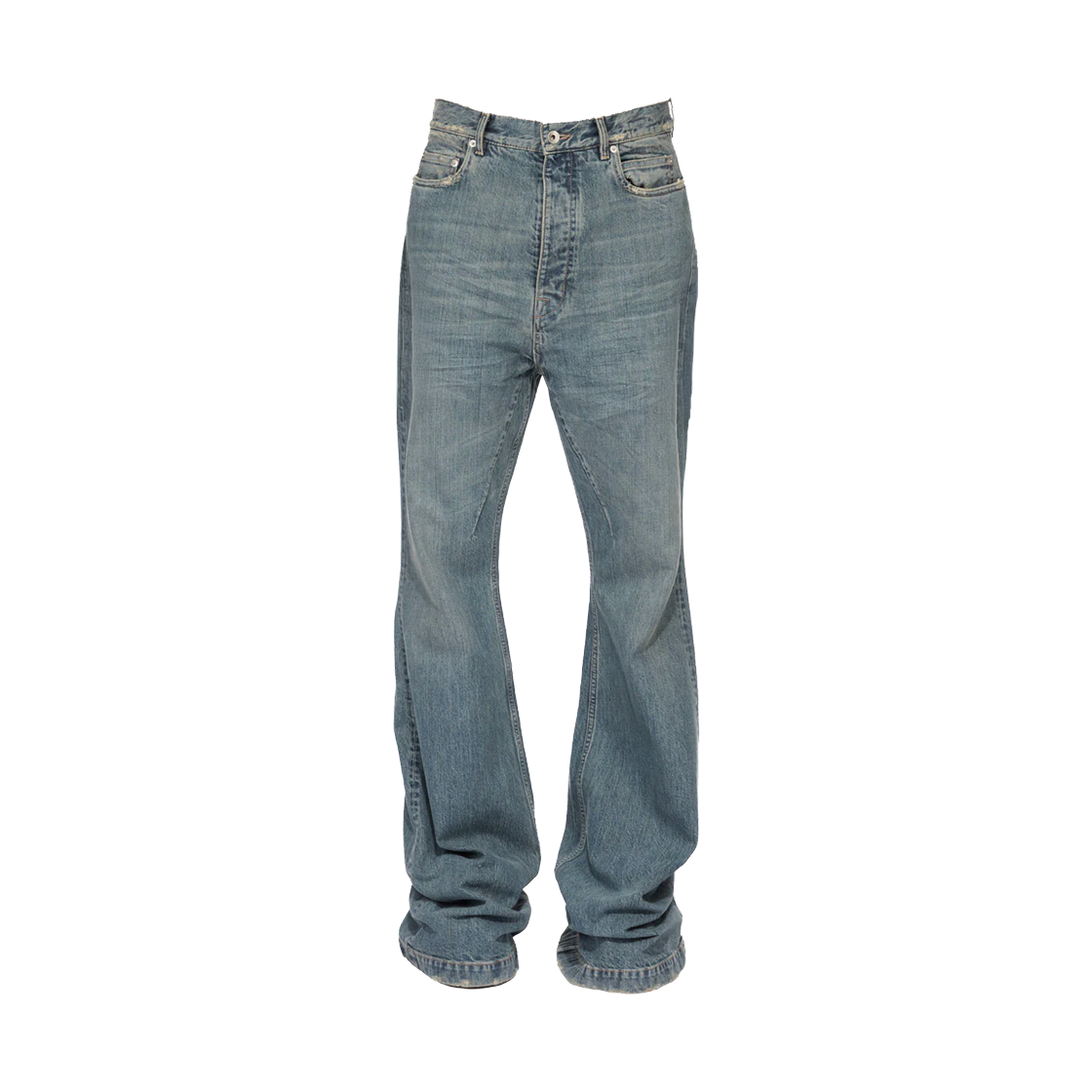 DU01F4365-DWB-06 Rick Owens Bolan Bootcut Jeans Washed Indigo