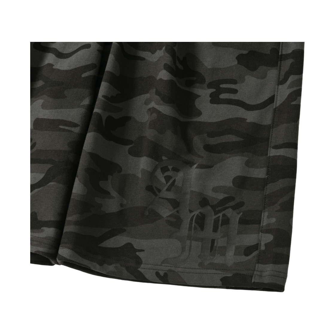 아모우 카모 원턱 버뮤다 팬츠 차콜(AMOU Camo One Tuck Bermuda Pants Charcoal) - 3