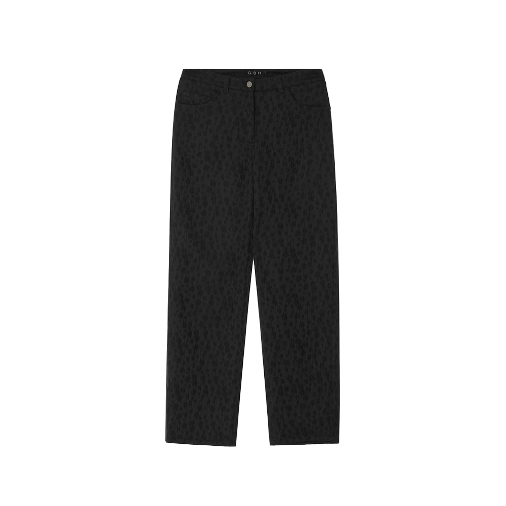 APB1PT140BKS GBH APPAREL Jacquard Straight Pants / Black