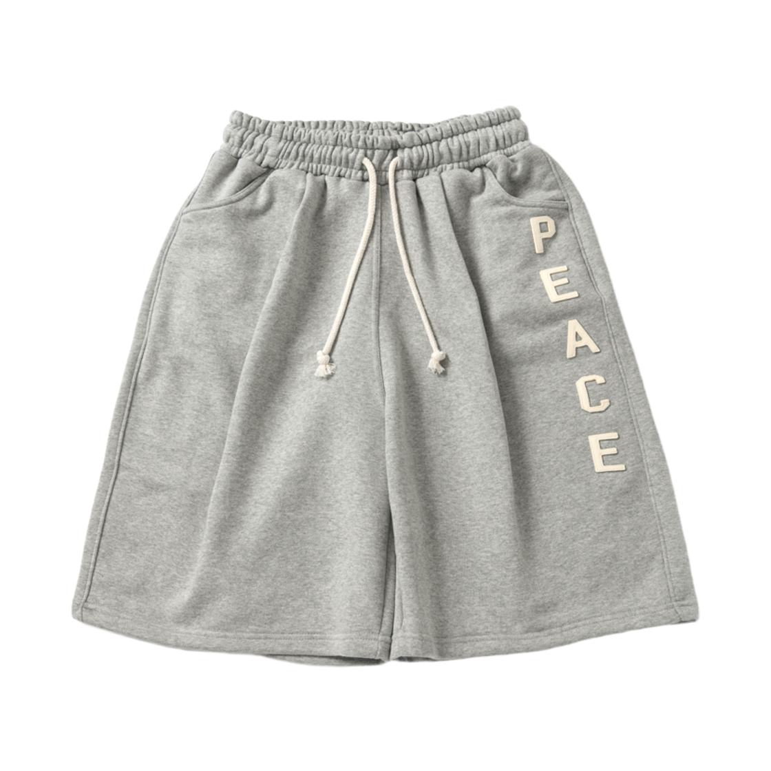 아모우 피스 원턱 버뮤다 팬츠 그레이(AMOU Peace One Tuck Bermuda Pants Gray)