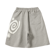 AMOU Molly One Tuck Bermuda Pants Gray
