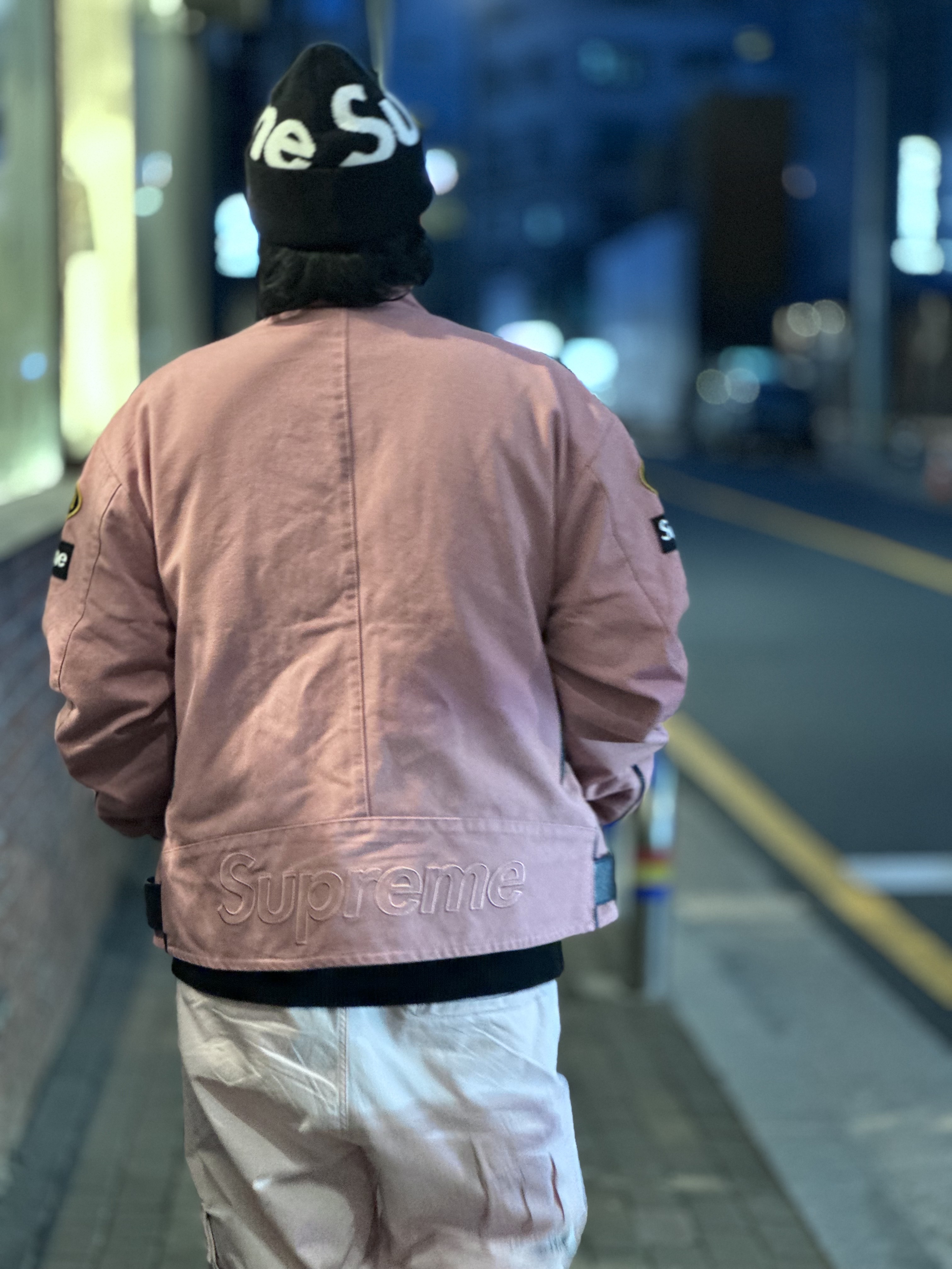 Supreme x Vanson Leathers Cordura Jacket Pink - 26SS, Oakley Eye Jacket Redux Matte Black Frame Prizm Grey Lenses High Bridge Fit 착용 스타일 - 5