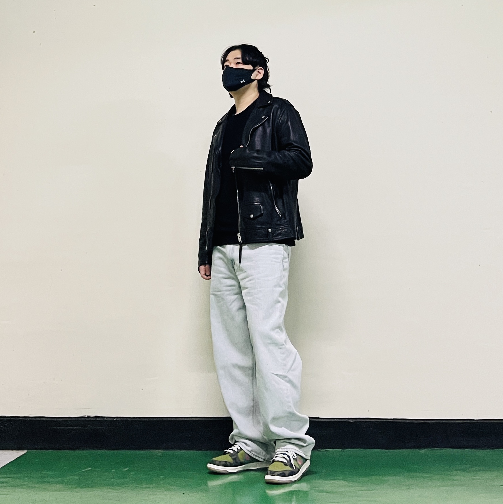 Palace Le Script P90 Baggy Jean Light Acid Wash - 26SS, Nike Dunk Low Premium Siempre Familia 착용 스타일 - 3