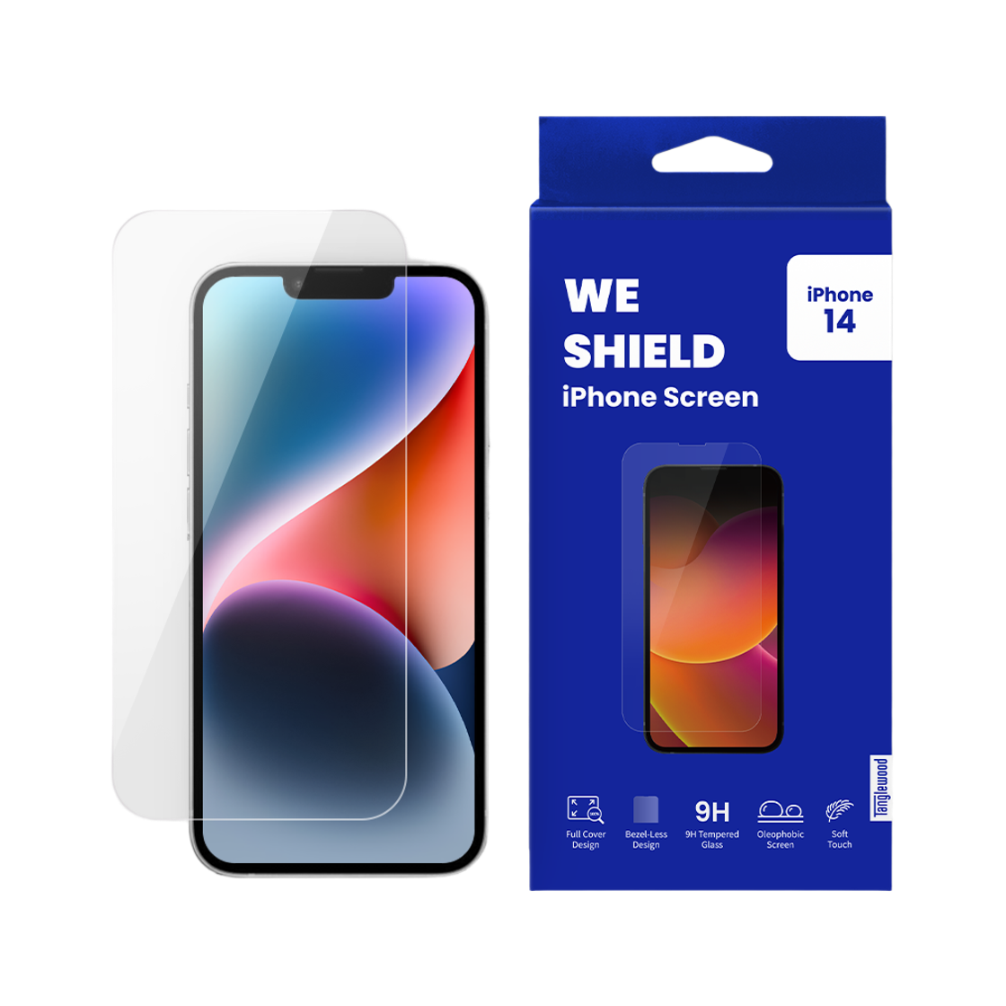 탱글우드 아이폰14시리즈 베젤리스 강화유리 액정보호필름(Tanglewood iPhone 14Series Bezel-less Tempered Glass Screen Protector)