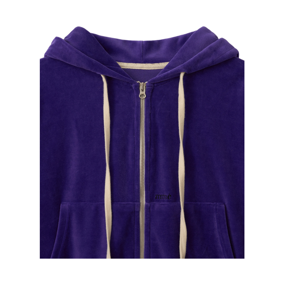뮈르뮈르 에덴 벨로아 집업 후디 퍼플(Murmure Eden Velour Zip-up Hoodie Purple) - 3