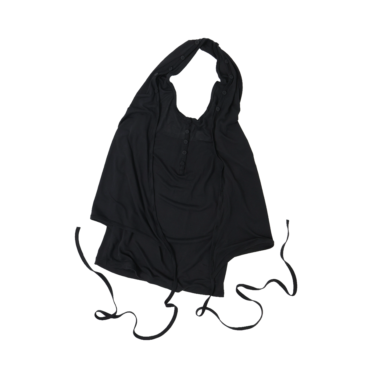 울리카 상투스 우먼 홀터 랩 슬리브리스 블랙 - 26SS(Ulika Sanctus Women Halter Wrap Sleeveless Black - 26SS) - 2