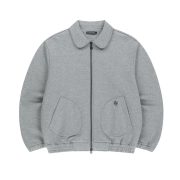 COYSEIO 038 Round Track Zip-Up Melange Grey