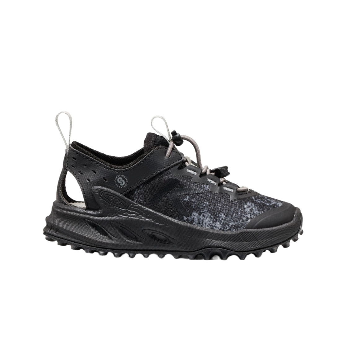 1031996 (Kids) Keen Zionic ADV Sandal Black Steel Grey