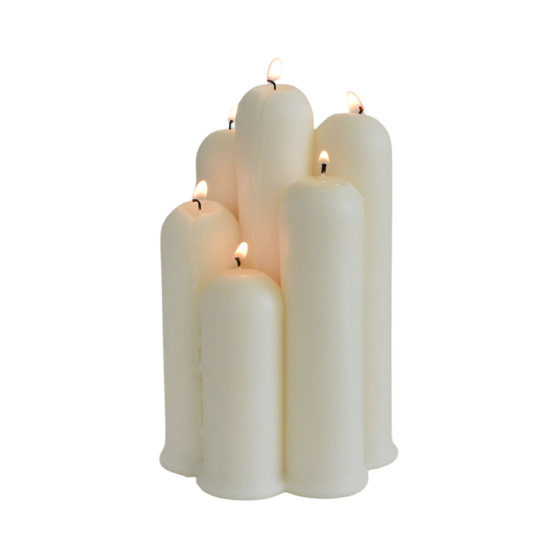 [라이터 증정] 허니플라밍고 튜브 스틱 캔들 멀티윅 (아이보리)([라이터 증정] HONEY FLAMINGO Tube Stick Candle Multi Wick (Ivory))