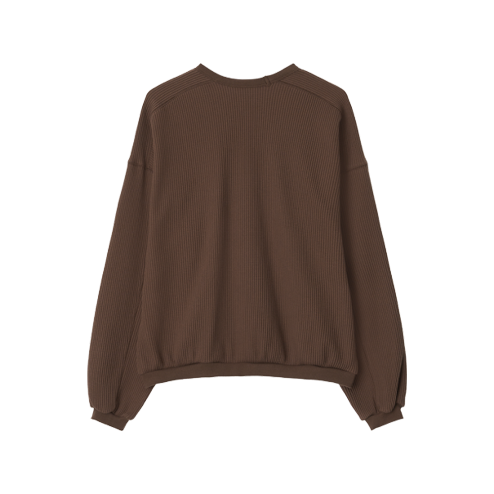 지비에이치 어패럴 와플 탑 / 브라운(GBH APPAREL Waffle Top / Brown) - 2