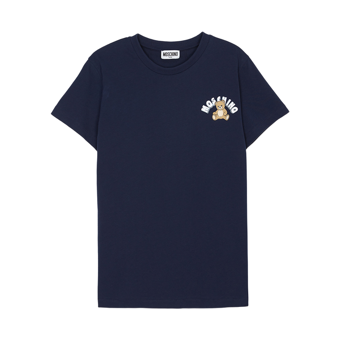 (키즈) 모스키노 로고 숏슬리브 티셔츠 네이비((Kids) Moschino Logo Short Sleeve T-Shirt Navy) - 1