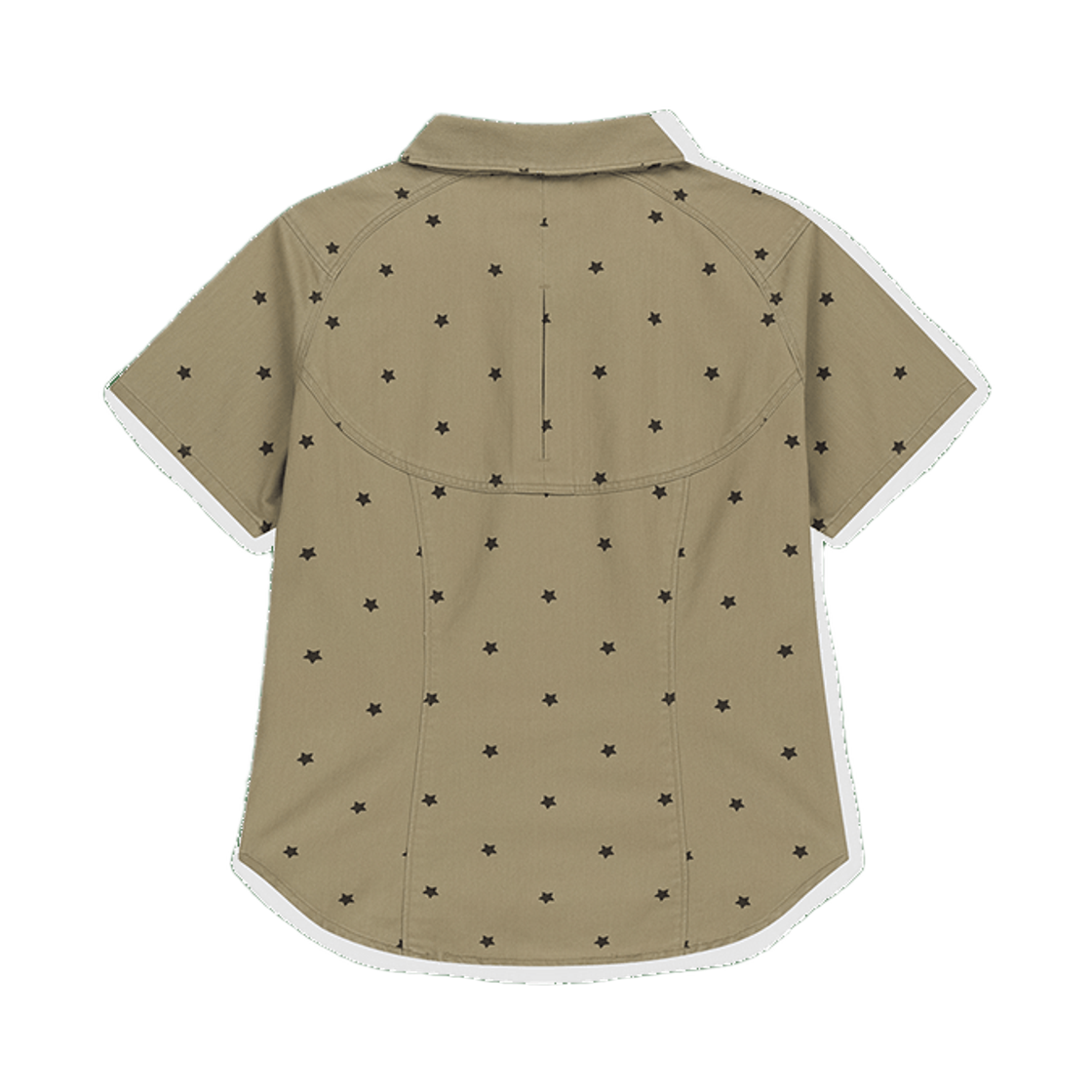 [트리플적립]썬러브 우먼스 웨이브 헤링턴 셔츠 카키 스타([트리플적립]SUNLOVE W Wave Herringbone Shirt Khaki Star) - 2