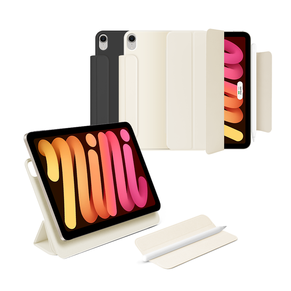 탱글우드 아이패드 미니 8.3인치(6/7세대) 착 마그네틱 3단 분리형 케이스 스마트커버(Tanglewood iPad Mini 8.3-inch (6th/7th Gen) Magnetic Detachable 3-Fold Case Smart Cover)