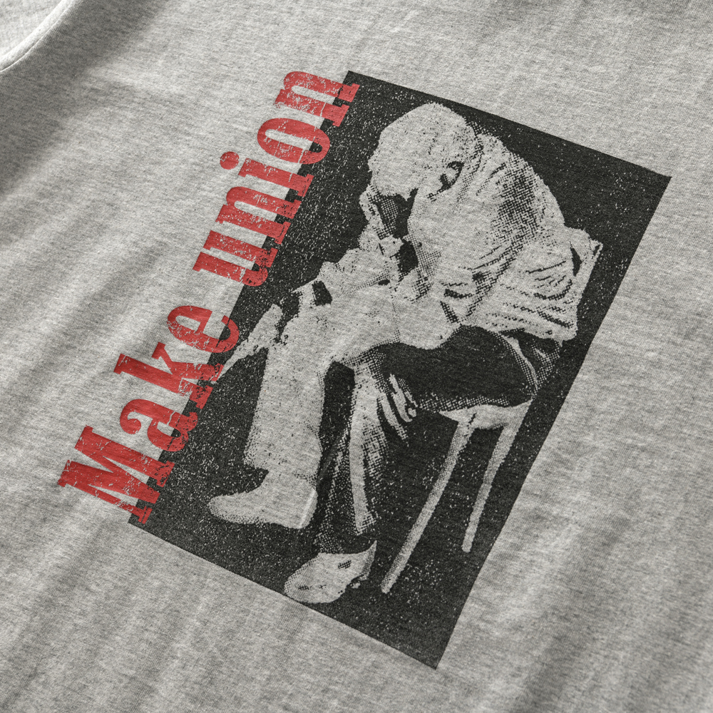 아모우 트러블 하프 티셔츠 그레이(AMOU Trouble Half T-Shirts Gray) - 3