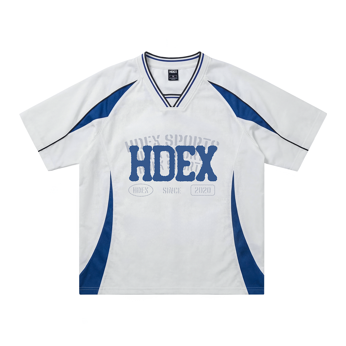 에이치덱스 리버스 더블 레이어 하프 저지 숏 슬리브 화이트