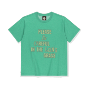 [더블적립] sunlovetour Rough Sign Tee Heather Green