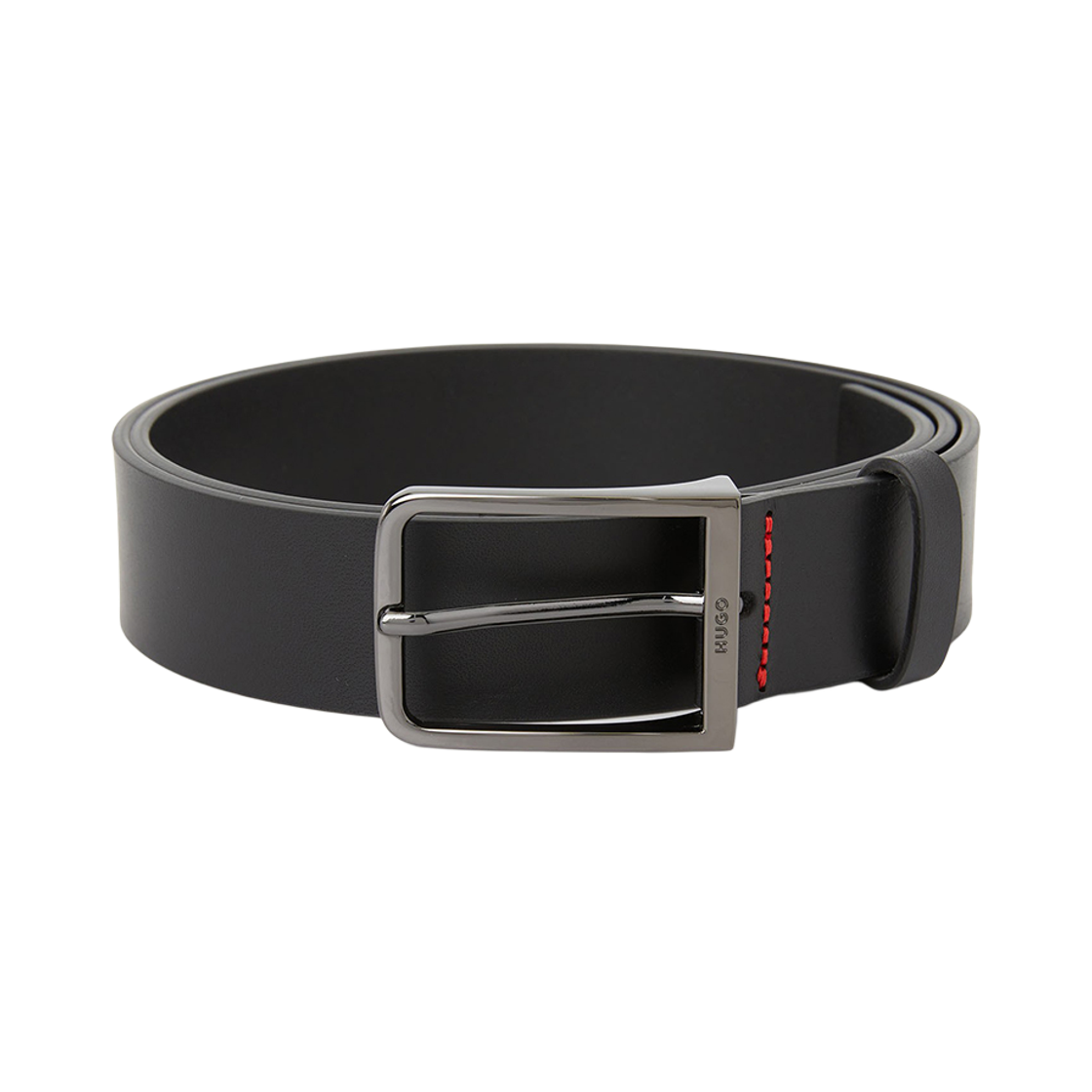 휴고 보스 로고 버클 벨트 블랙(Hugo Boss Logo Buckle Belt Black) - 1