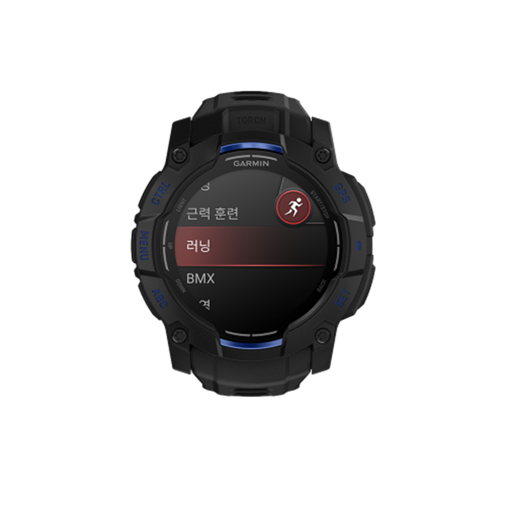 가민 인스팅트 3 50mm 아몰레드 슈퍼노바 블랙 멀티스포츠 GPS 스마트워치(Instinct 3,50mm,AMOLED,Blk w/Bolt BlueAccents,KOR/SEA,A05000) - 2