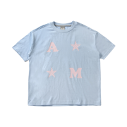 AMOU AM Star Half T-Shirts Light Blue