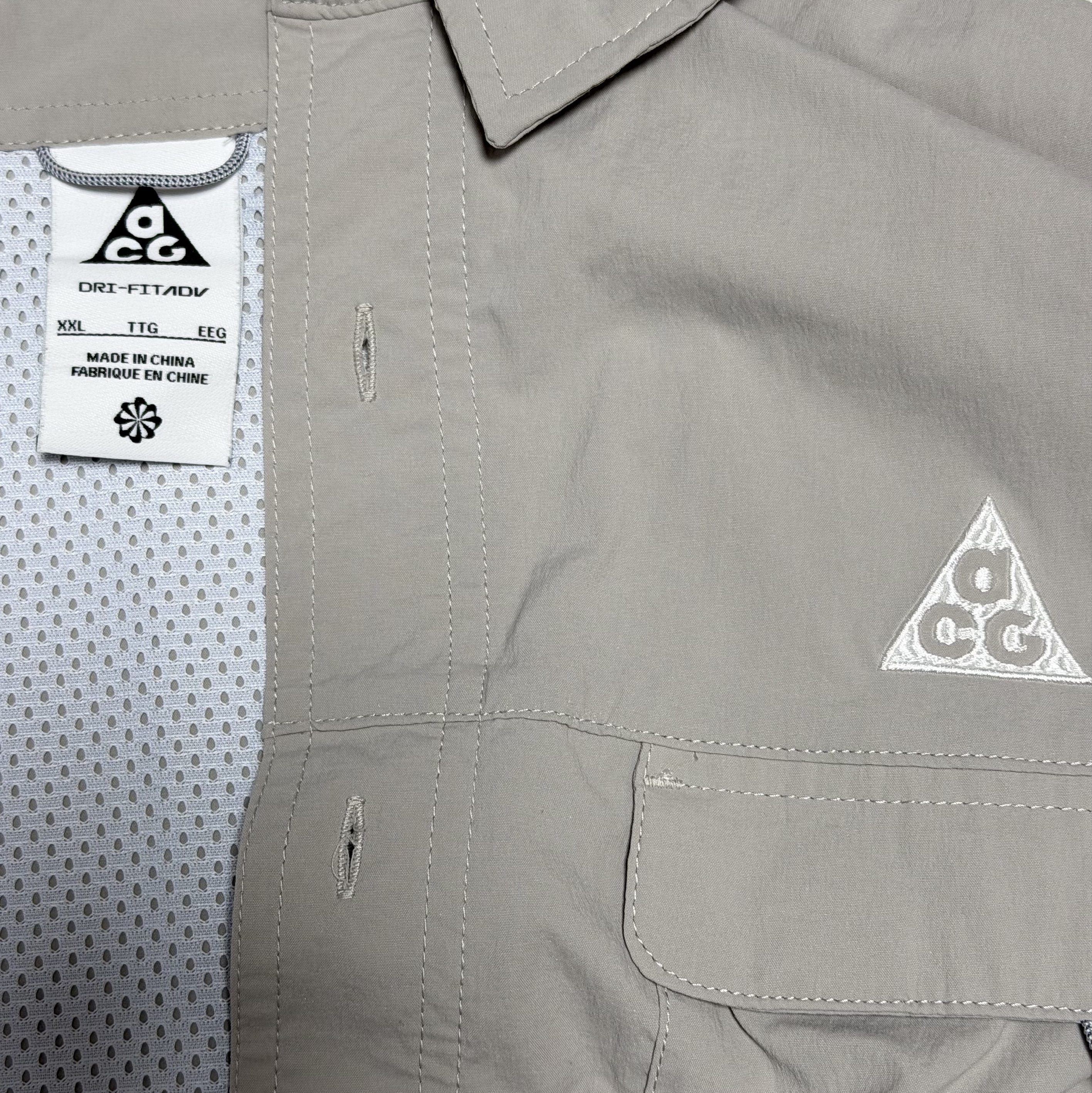 Nike ACG Orb Weaver Dri-Fit ADV UV Long Sleeve Shirt College Grey Football Grey - US/EU, Nike ACG Orb Weaver Dri-Fit ADV UV Long Sleeve Top College Grey - Asia 착용 스타일 - 2