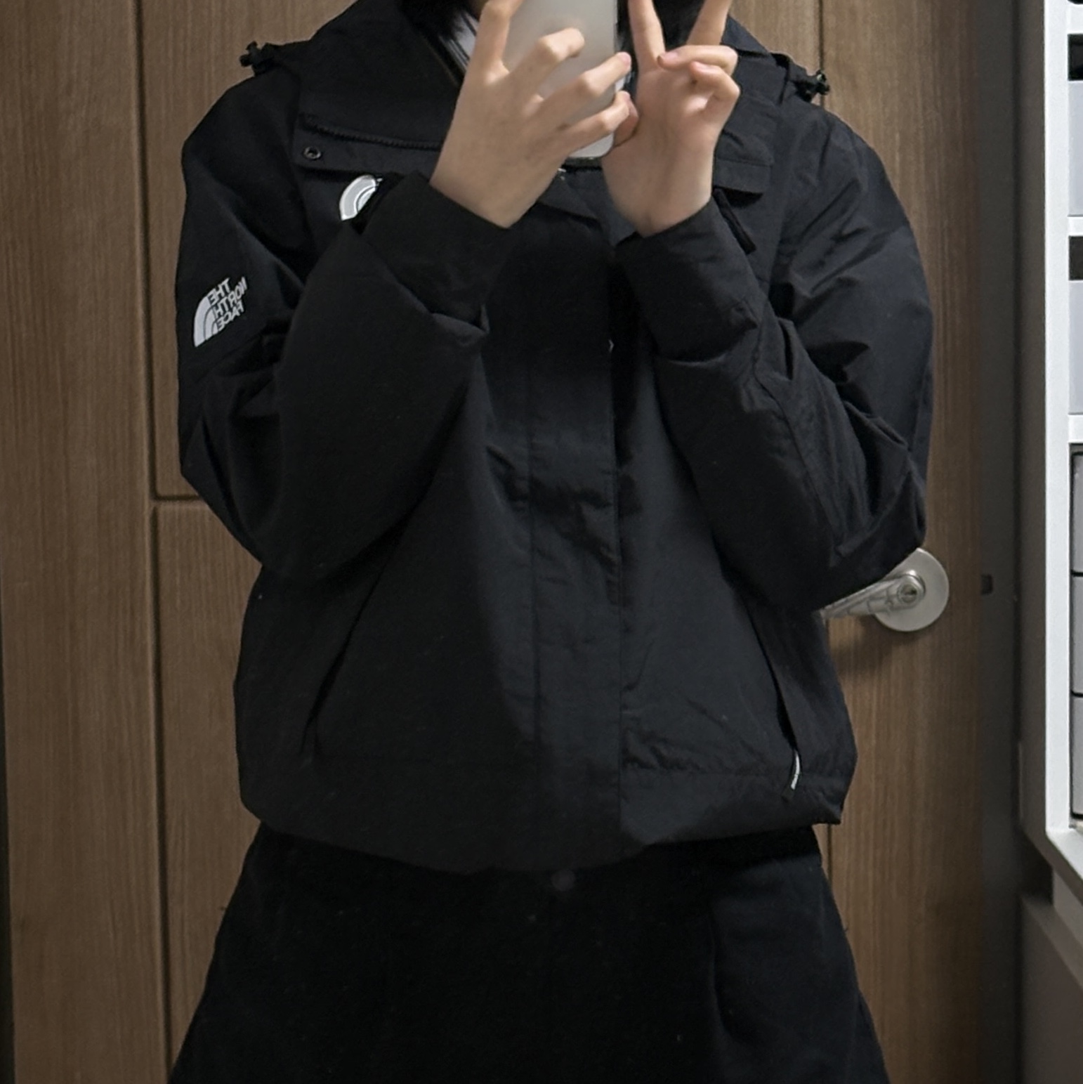 The North Face White Label Martis EX Jacket Black 착용 스타일 - 1