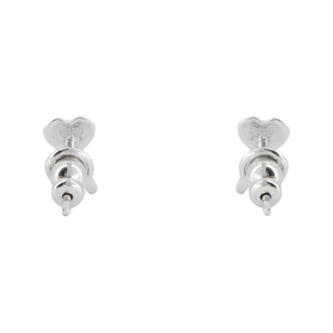 아미 골드 브래스 아미 드 하트 해머드 이어링 실버(AMI Gold Brass Ami De Coeur Hammered Earrings Silver) - 2