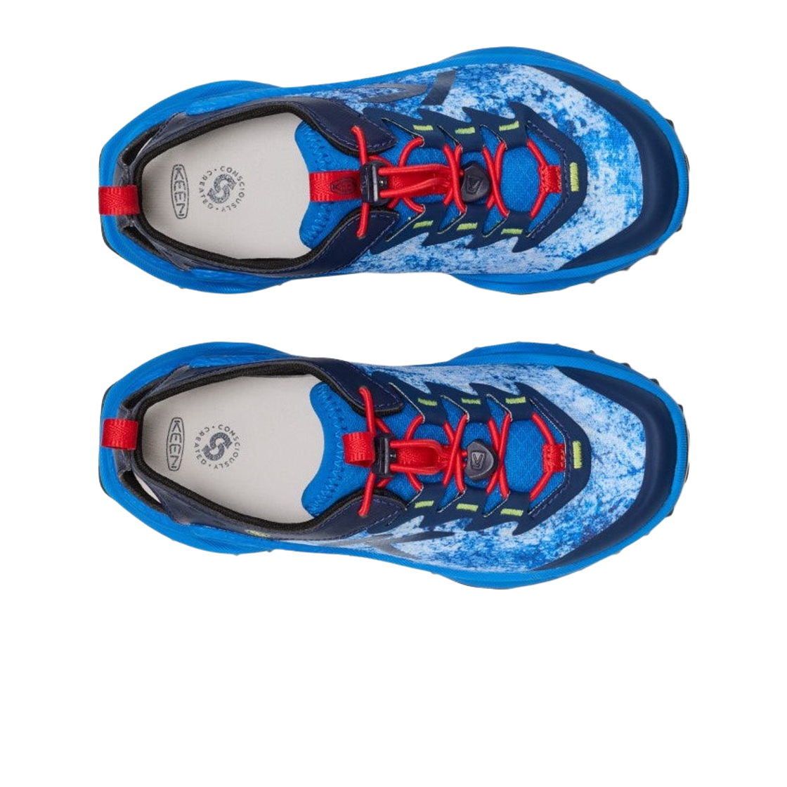 (키즈) 킨 자이오닉 ADV 샌들 프레셔스 블루 레이싱 레드((Kids) Keen Zionic ADV Sandal Precious Blue Racing Red) - 2