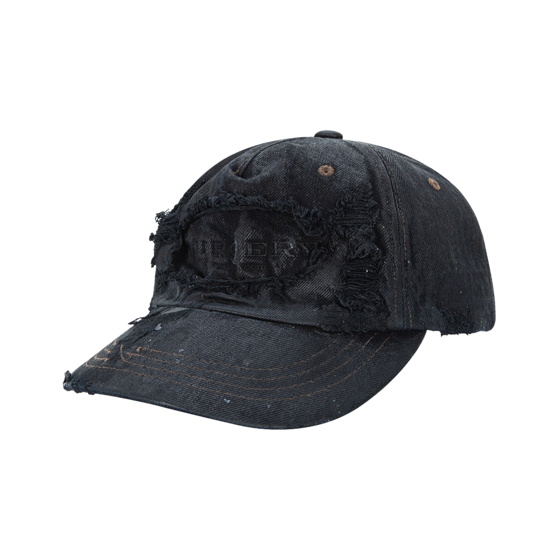 26SS006 Surgery Destroyed Denim Cap Wax Coating