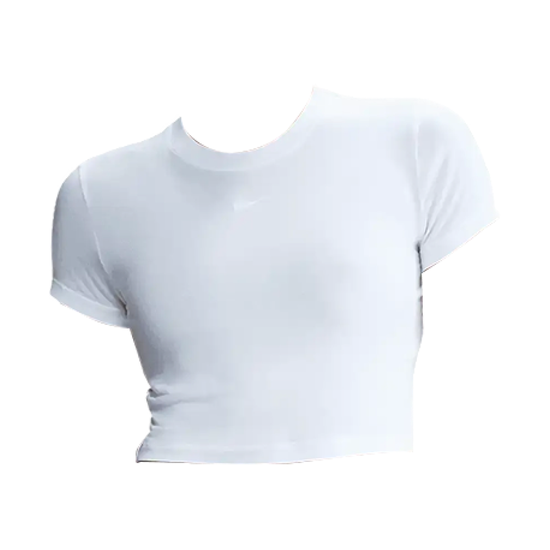 HF9539-100 (W) Nike NSW Chill Knit Cropped T-Shirt White - Asia
