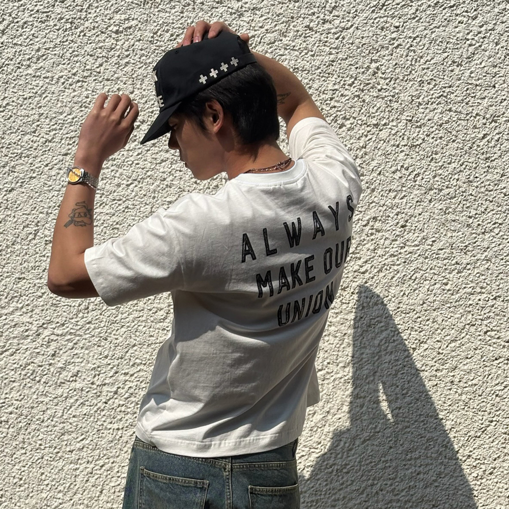 아모우 홀리데이 하프 티셔츠 화이트(AMOU Holiday Half T- Shirts White) - 5