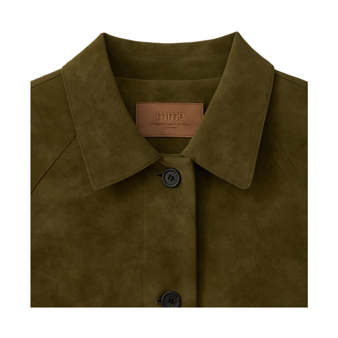뮈르뮈르 덴버 스웨이드 하프 코트 올리브(Murmure Denver Suede Half Coat Olive) - 3