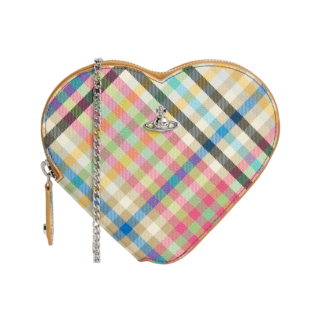 58010001W-S001S-O315 Vivienne Westwood Heart Chain Crossbody Bag Multi