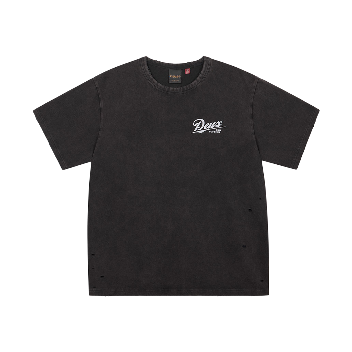 D262UTS260094 [6% 적립] Deus Ex Machina Damaged Dyed Tee Charcoal