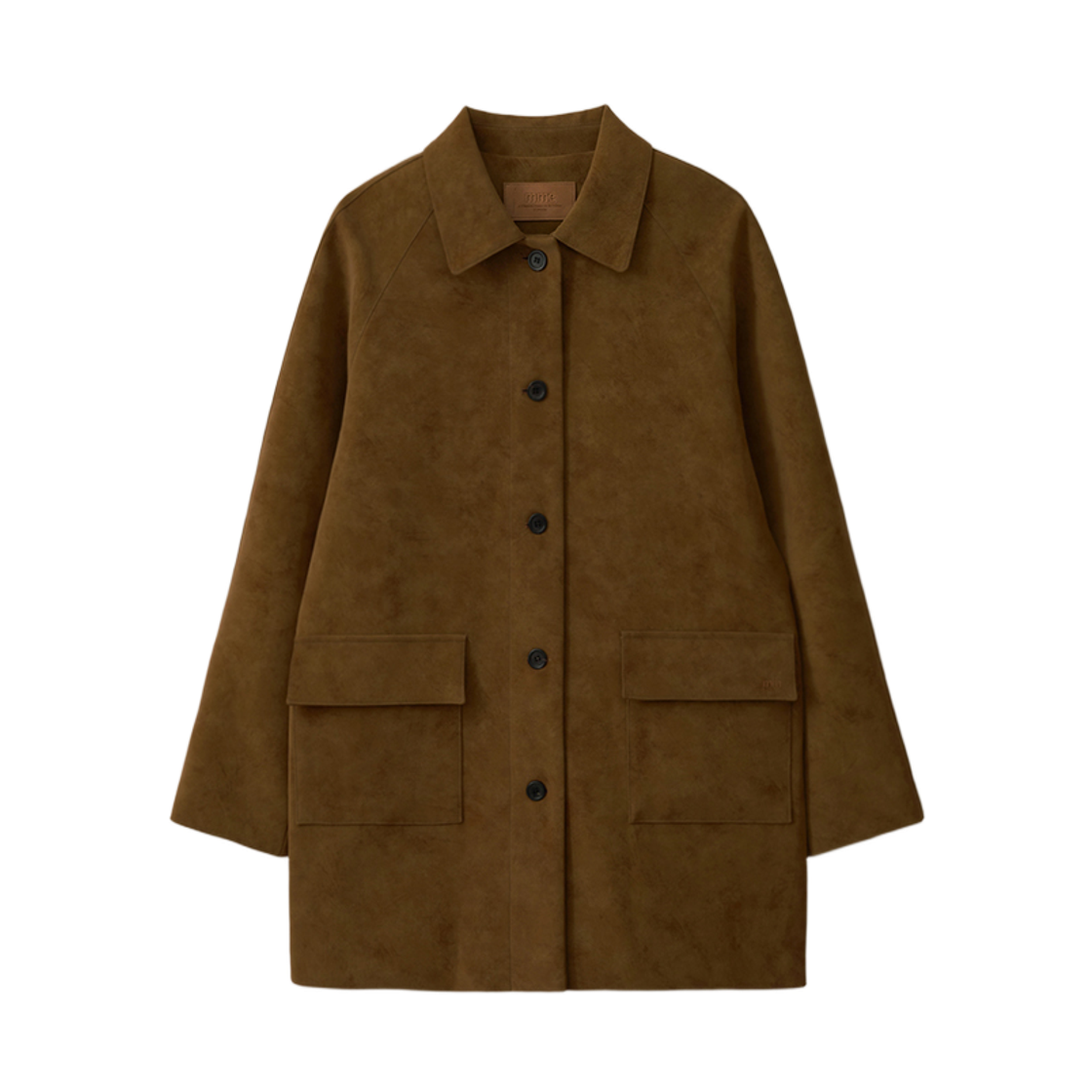 00061 Murmure Denver Suede Half Coat Carmel