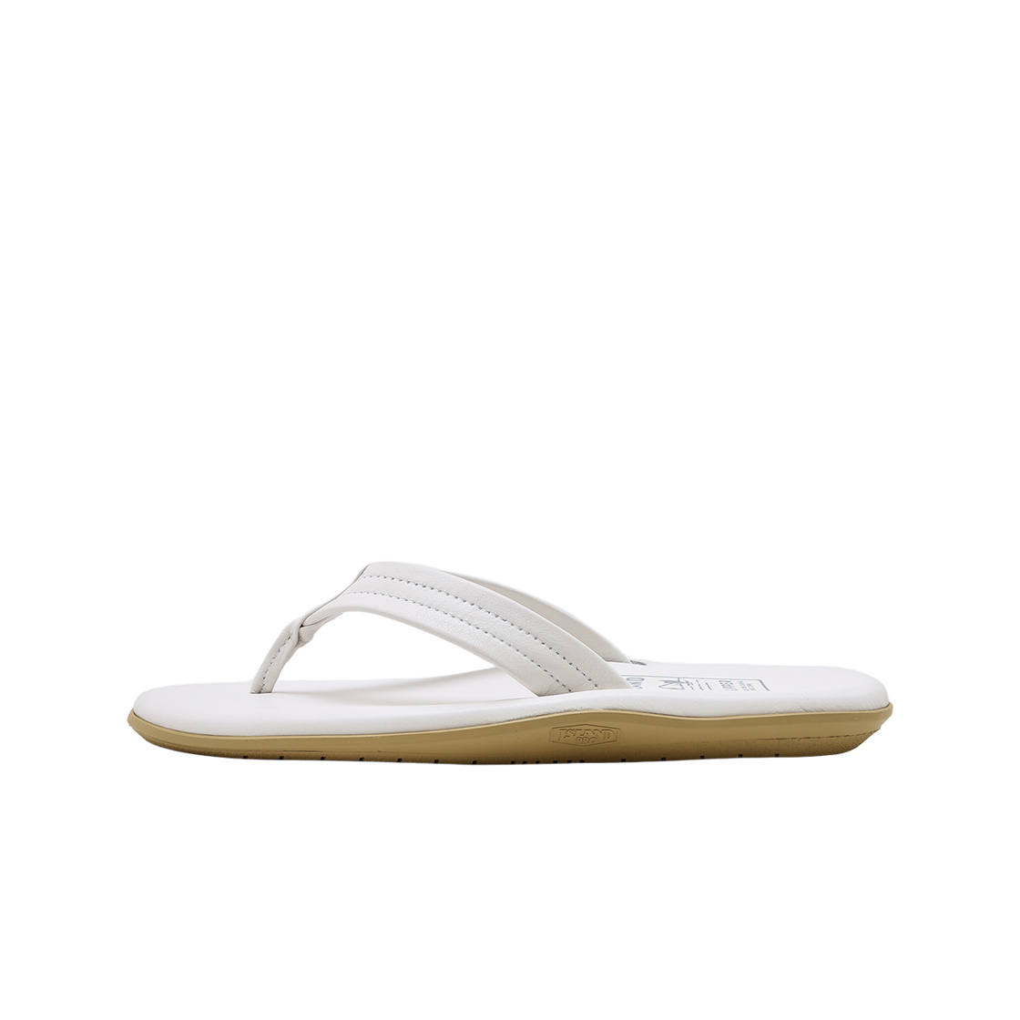 아일랜드 슬리퍼 남여공용 흰색 클래식 레더 Y 슬라이드(Island Slipper Unisex White Classic Leather Y-Slide) - 4