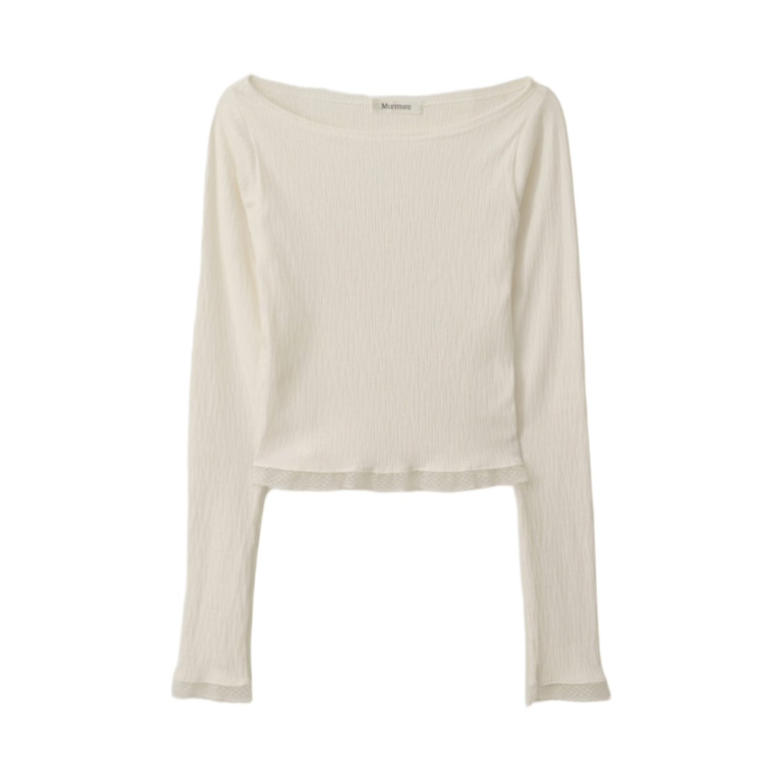 00060 Murmure Miller Boat Race Long Sleeve T-shrit Ivory