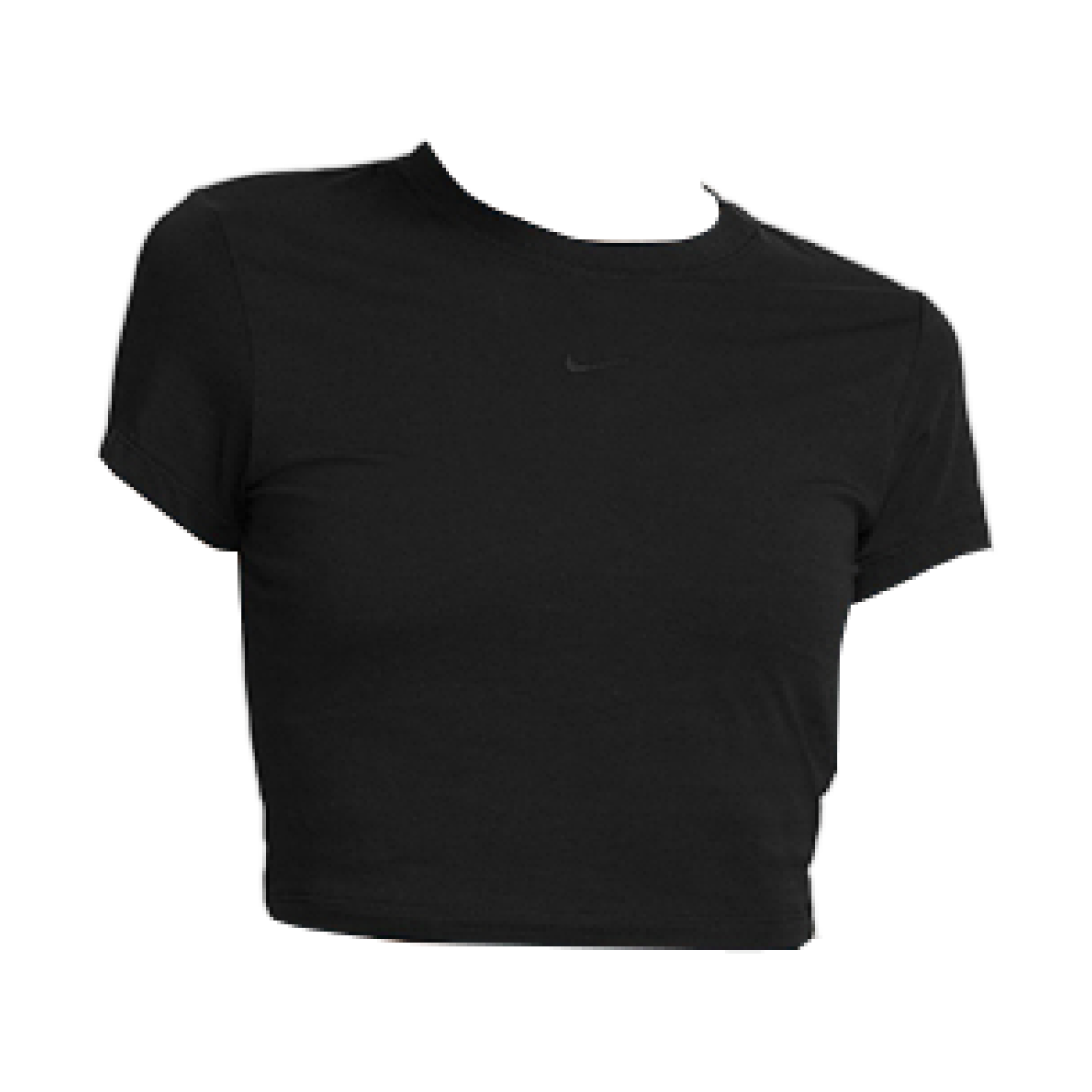 HF9539-010 (W) Nike NSW Chill Knit Cropped T-Shirt Black - Asia