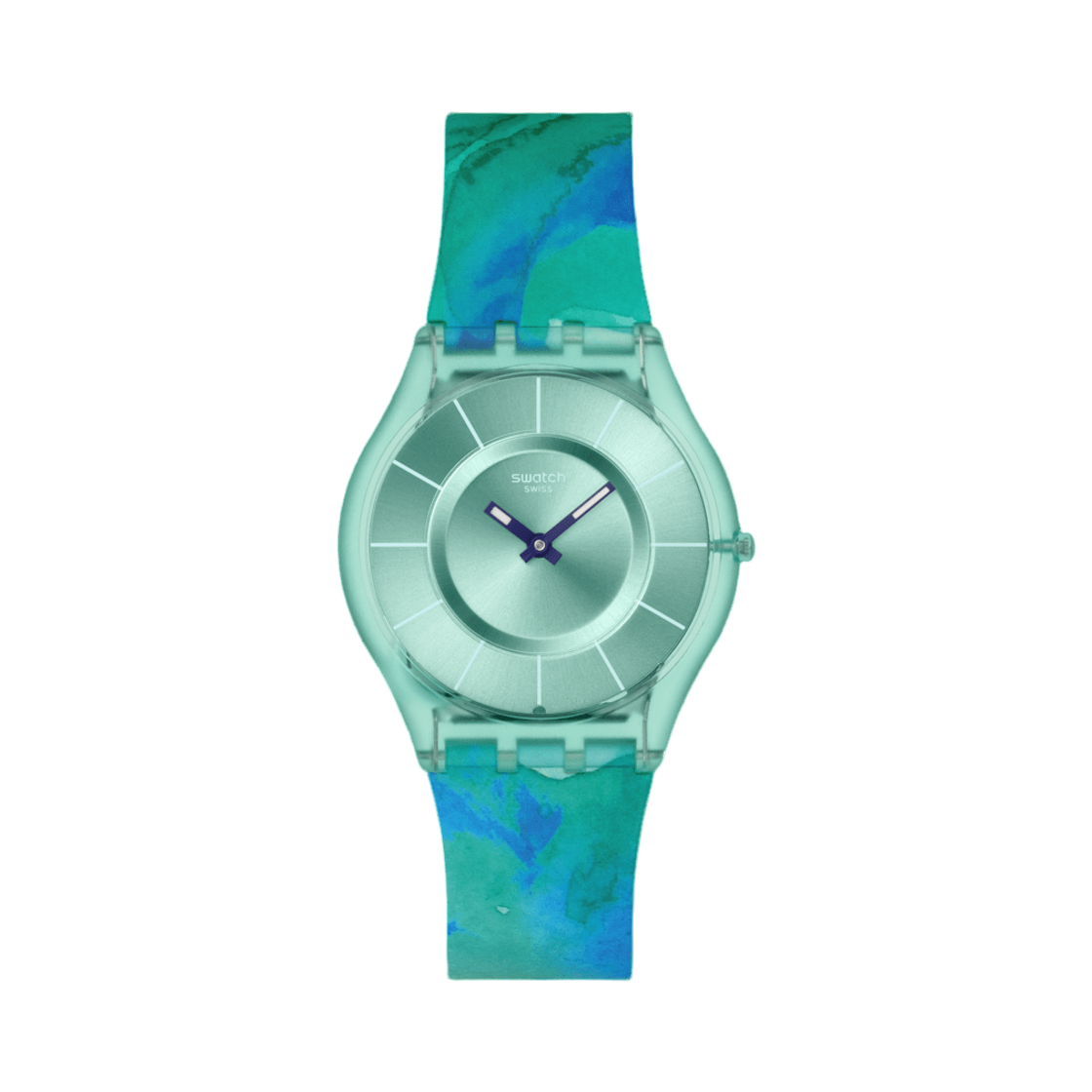 스와치 파라다이스 미스트 34mm 쿼츠 그린(Swatch Paradise Mist 34mm Quartz Green)