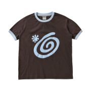 AMOU Molly Ringer T-Shirts Brown